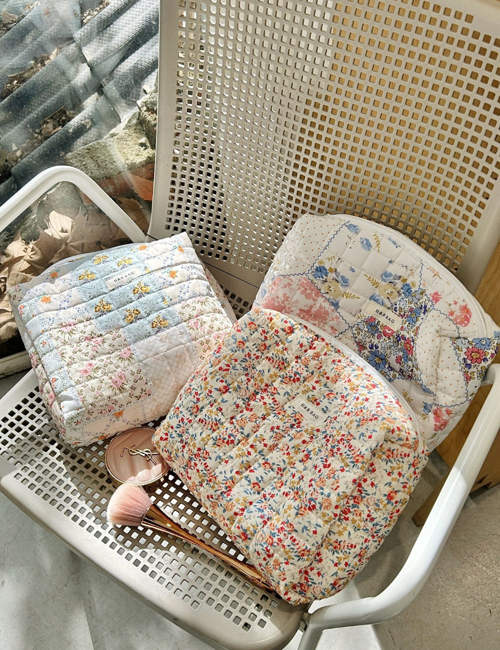 Floral Print Simple Sweet Coametic Bag DPB1026