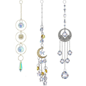 3+ 3PCS Tassel Crystal Suncatcher Hangings DPH1931