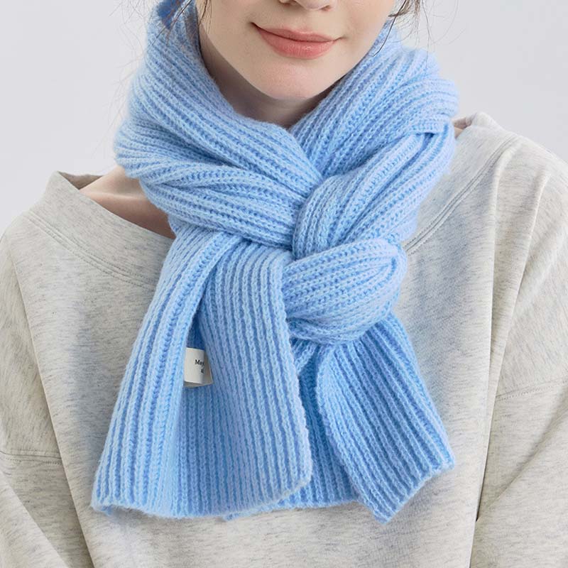 Soft Warm Solid Color Shawl Knit Scarf DP25H666
