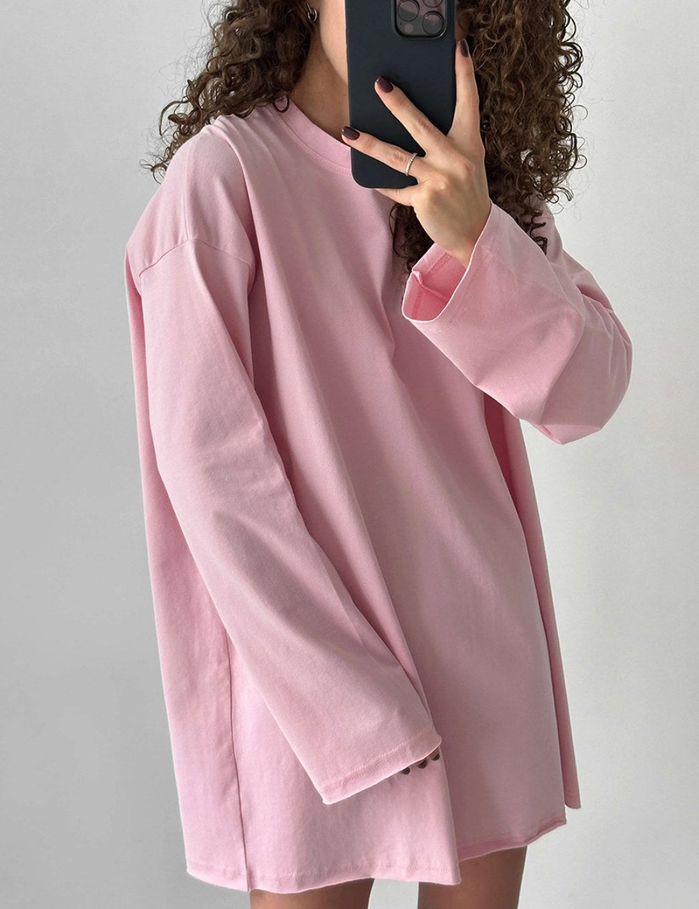 Solid Color Casual Oversize Classic T-Shirt DP25A669