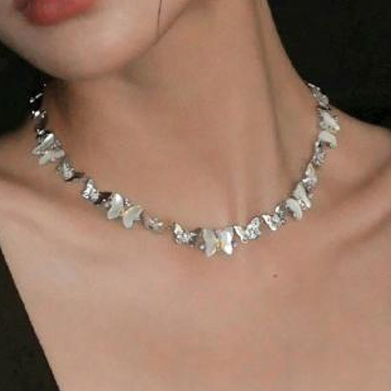 Gold Plated Butterfly Choker - DippedShop Wholesale - #3043