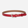 Trendy Unique Metal Buckle Skinny Leather Belt MK2LEEP6W6JBT33