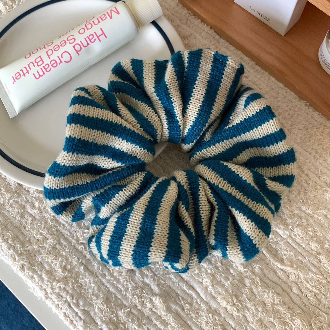 Color Block Striped Hair Tie - DippedShop Wholesale - #2195