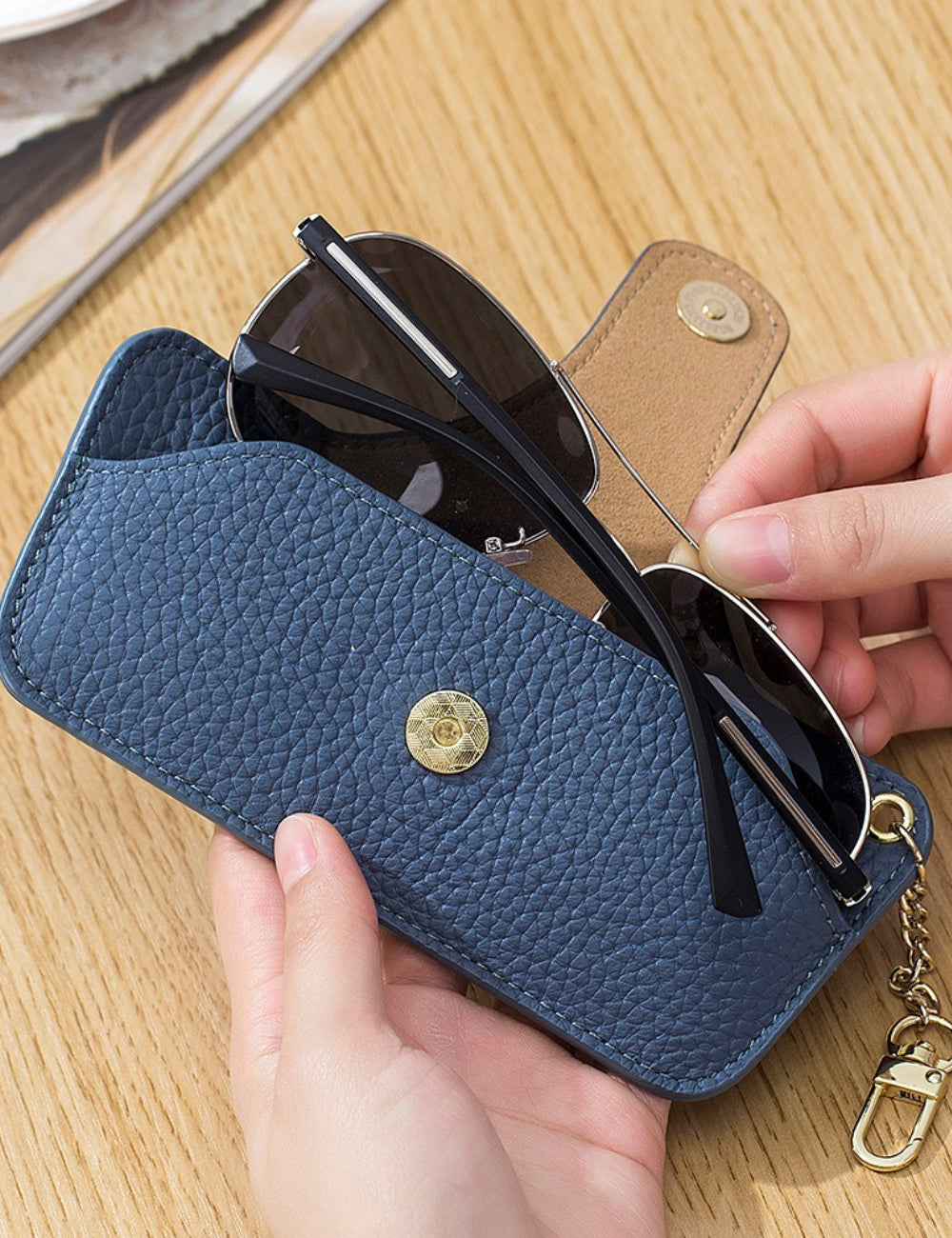 Leather Sunglasses Case - DippedShop Wholesale - #4339