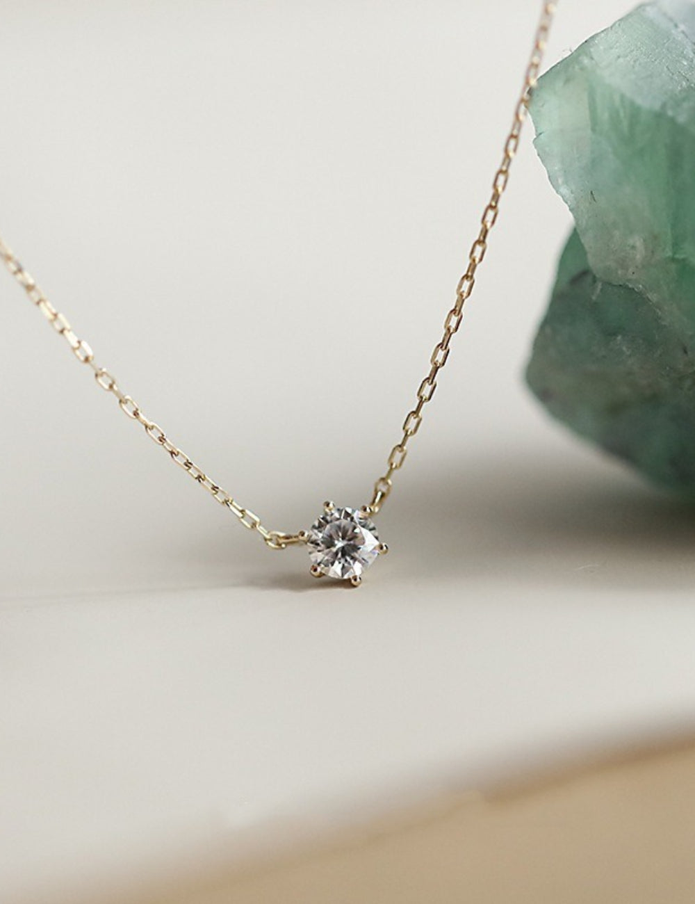 Diamond Pendant Choker Necklace - DippedShop Wholesale - #6179