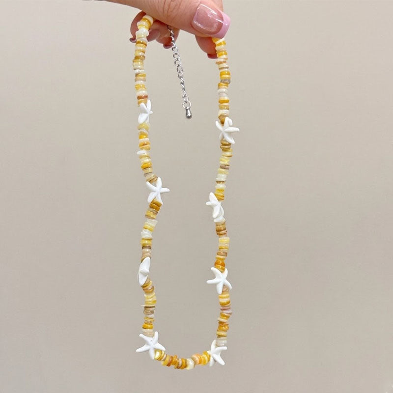 Vintage Starfish Beaded Necklace - DippedShop Wholesale - #3923