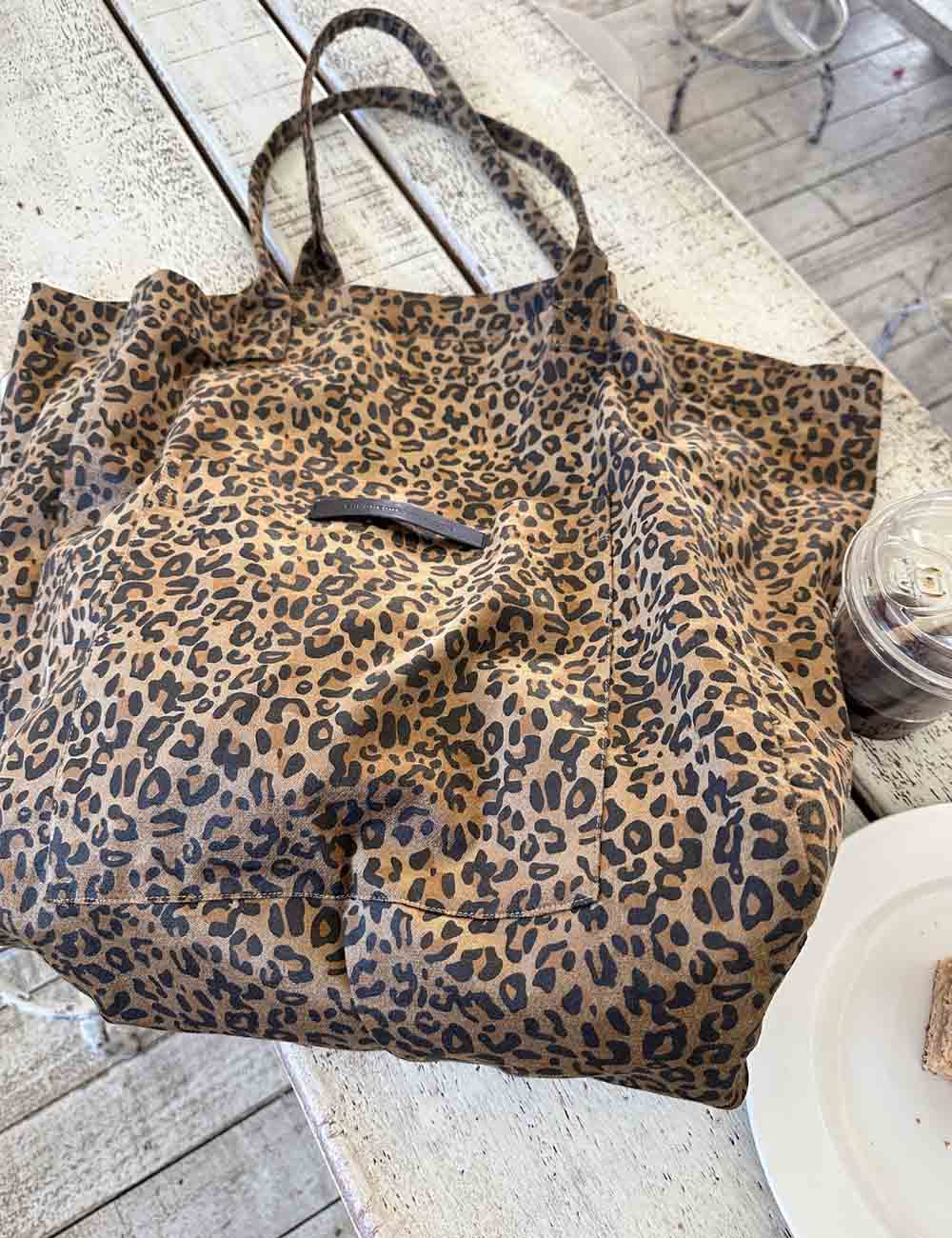 Leopard Large Capacity Hobo Tote Shoulder Bag DP25G637