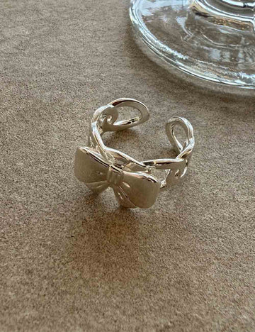 Trendy Silver Wide Open Band Ring DP25F762
