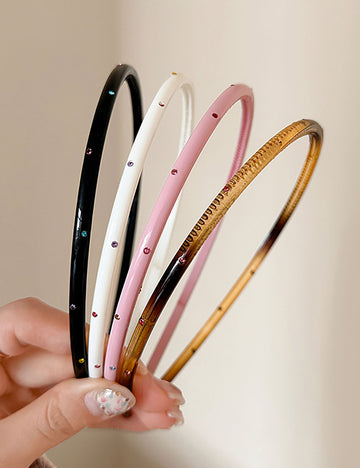 Rhinestone Skinny Headband - DippedShop Wholesale - #7811