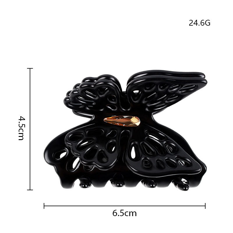 Elegant Hollow Out Butterfly Acetate Hair Claw MK2PPM6W6HCP355