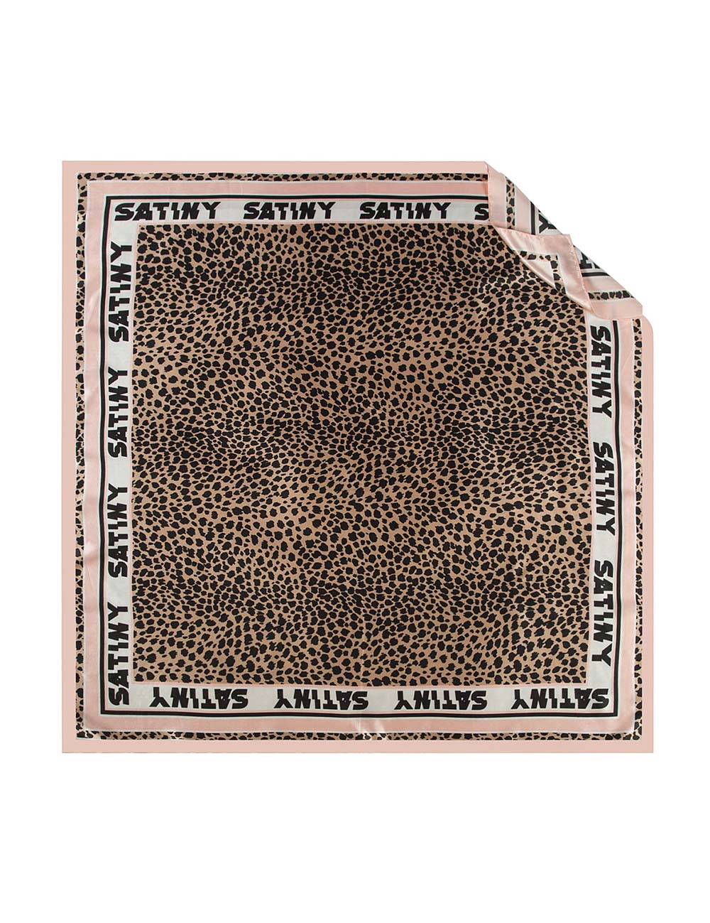 Vintage Leopard Satin Scarf - DippedShop Wholesale - #6755