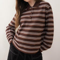 Vintage Striped Polo Shirt - DippedShop Wholesale - #1939