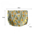 Vintage Tulip Jacquard Large Capacity Makeup Bag MK2BW6W10BOB387