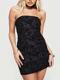 Sexy Strapless Bodycon Dress - DippedShop Wholesale - #9907