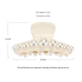 Vintage Big Pearl Acetate Hair Claw MK2PPM6W6HCP356