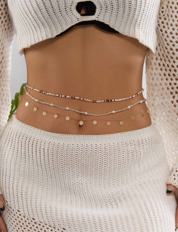 Classic Bead Tassel Layered Ad - DippedShop Wholesale - #0323