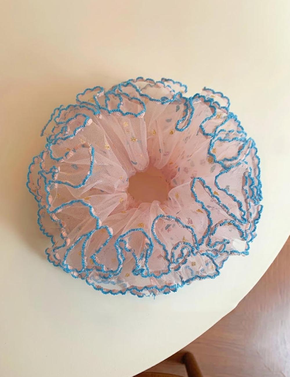 Pink Sequin Scrunchies - DippedShop Wholesale - #3379