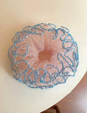 Pink Sequin Scrunchies - DippedShop Wholesale - #3379
