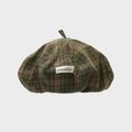 Classic Plaid Color Block Artistic Beret Hat MK2BW6W6HAT106