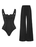 Split One Piece Swimsuit - DippedShop Wholesale - #9363