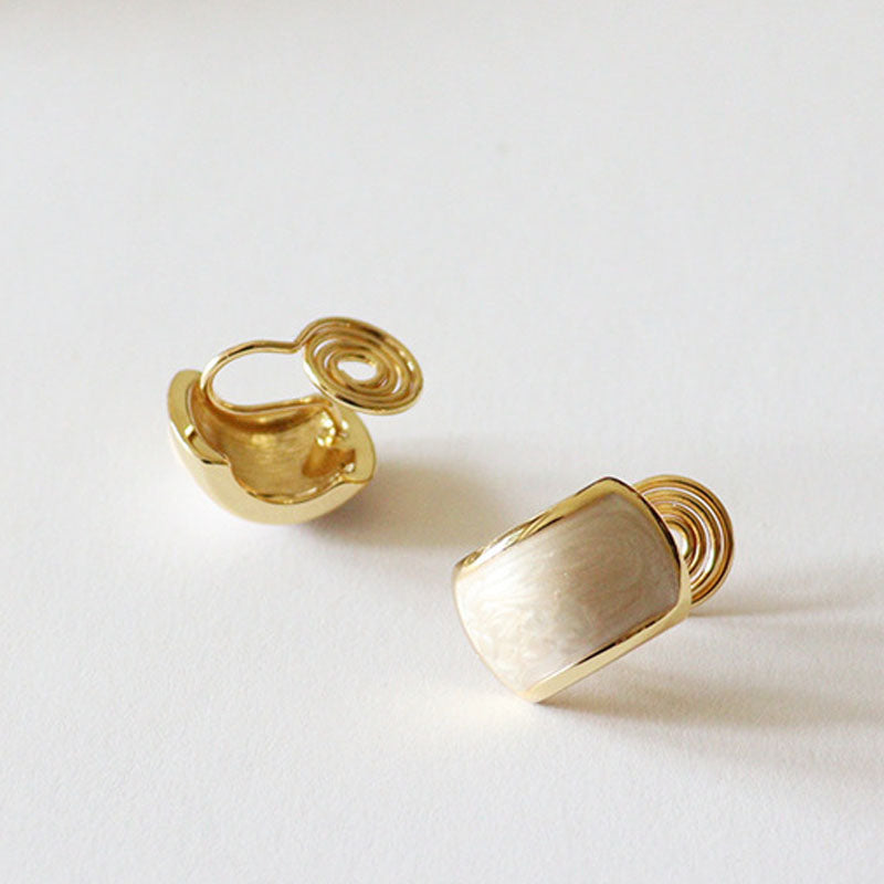 Geometric C-Shaped Stud Earrings - DippedShop Wholesale - #2499