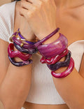 Purple Irregular Acrylic Bracelets - DippedShop Wholesale - #4227
