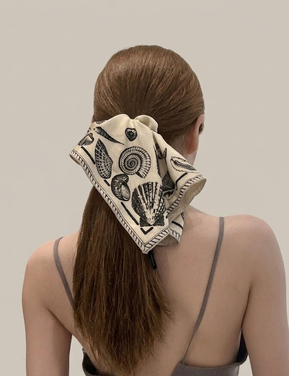 Vintage Ocean Print Scrunchie - DippedShop Wholesale - #7859