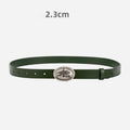 Minimalist Solid Color Leather Waist Belt MK2LEEP6W6JBT34