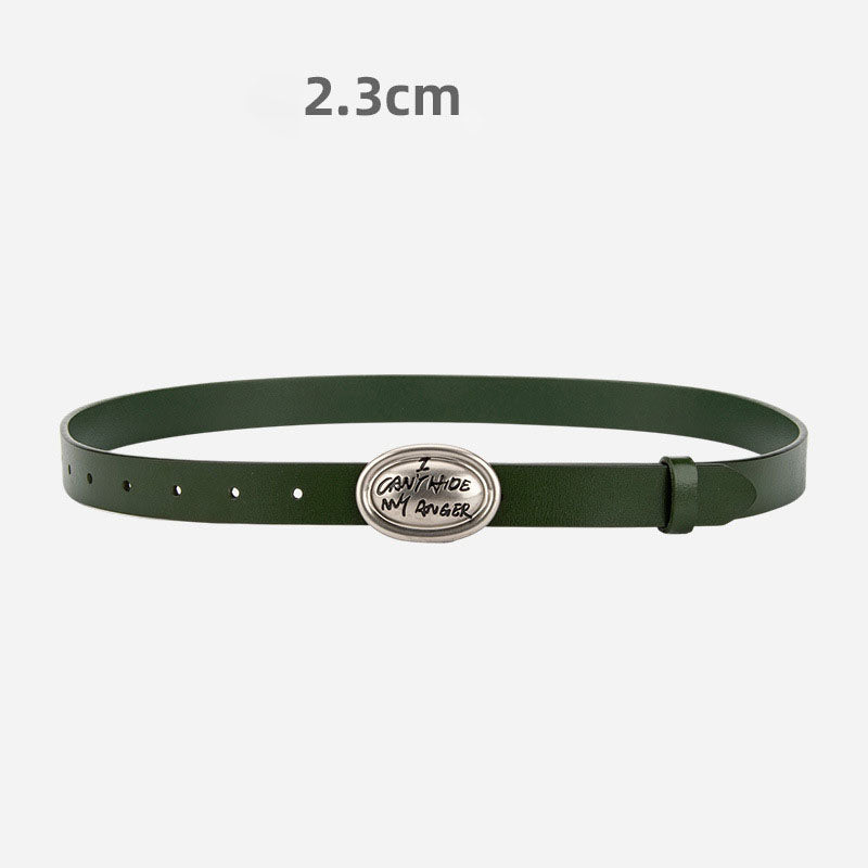 Minimalist Solid Color Leather Waist Belt MK2LEEP6W6JBT34