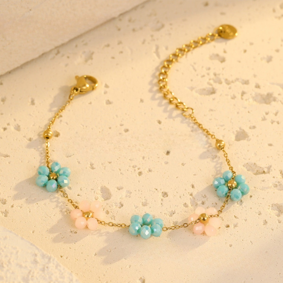 Elegant Gold Plated Daisy Link - DippedShop Wholesale - #9587