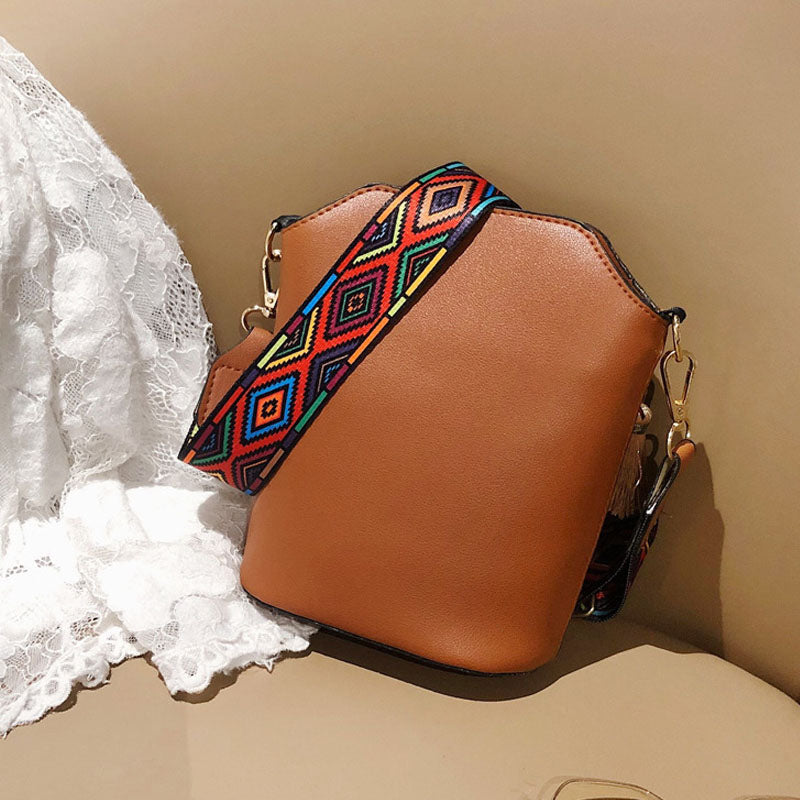 Boho Tassel Crossbody Bucket Bag - DippedShop Wholesale - #8211