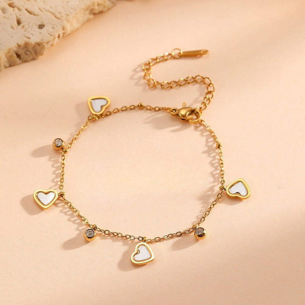 Black Love Pendant Layered Cha - DippedShop Wholesale - #8675