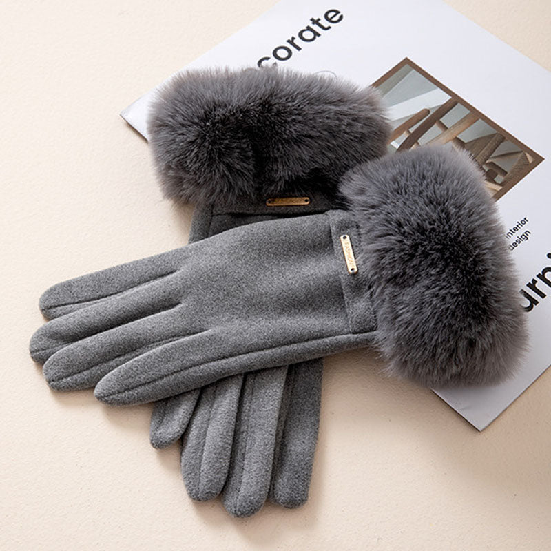 Winter Faux Fur Gloves - DippedShop Wholesale - #7235