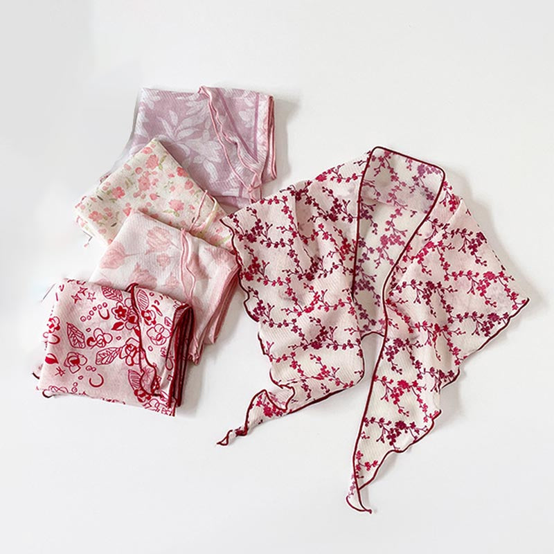 Floral Lightweight Scarf - DippedShop Wholesale - #8755