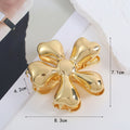 Fashion Gold Plated Plumeria Flower Hair Clip MK2MBEP6W6HCP368
