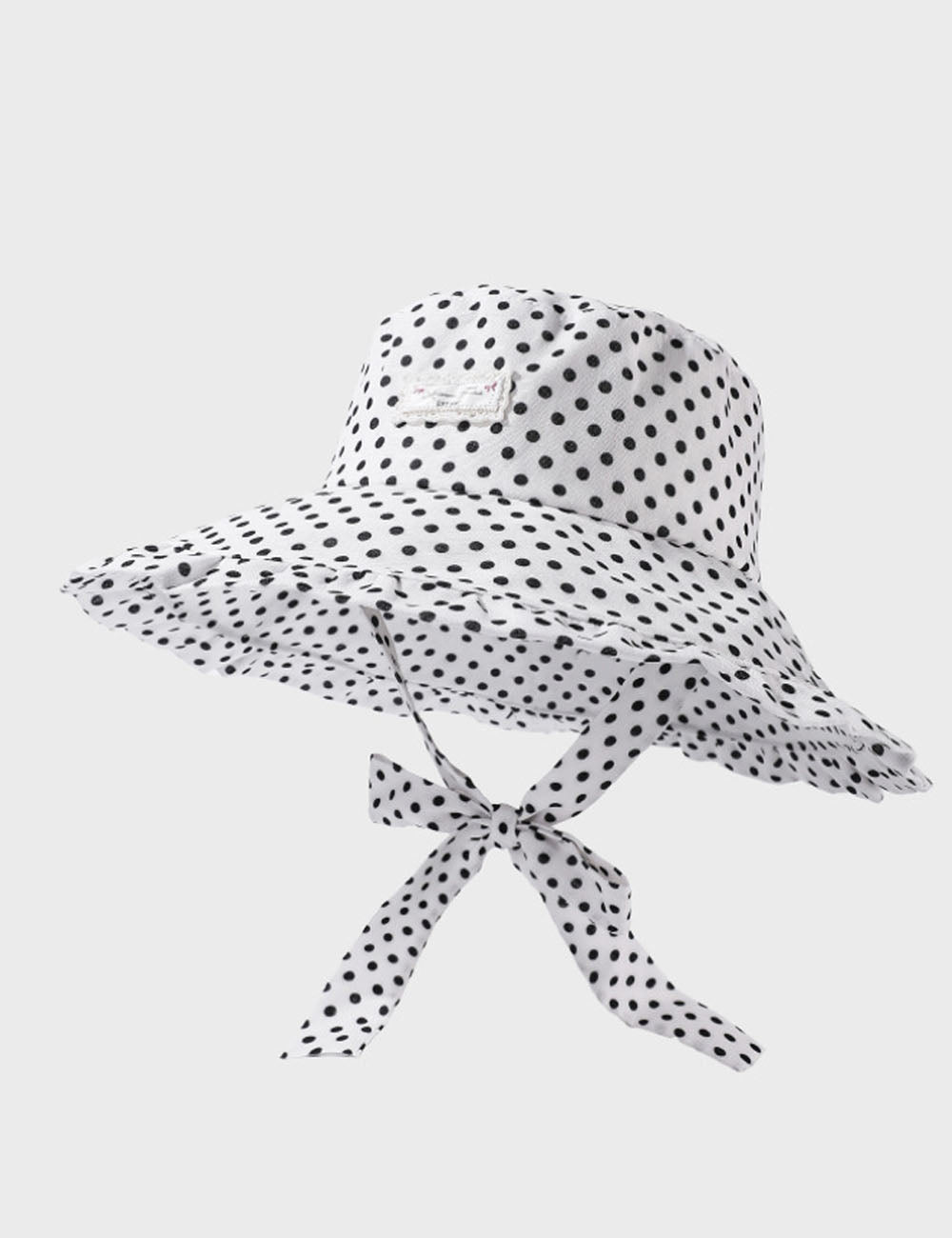 Cute Polka Dots Wide Brim Bucket Hat 8BK6HAT159T