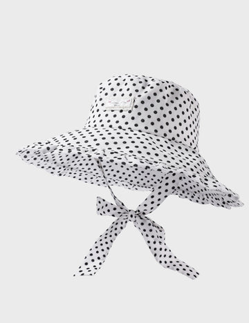 Cute Polka Dots Wide Brim Bucket Hat 8BK6HAT159T