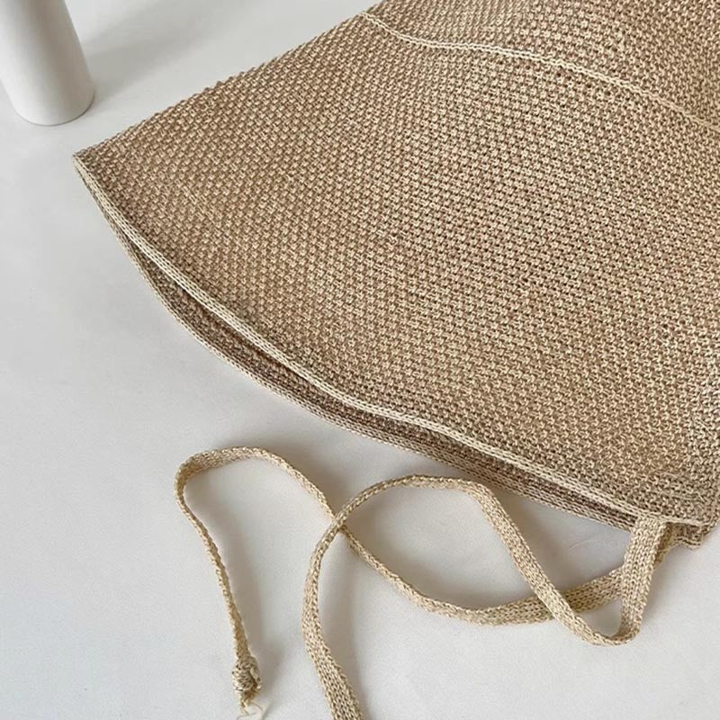 Vintage Ribbon Tie Bucket Hat - DippedShop Wholesale - #1667