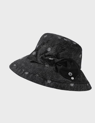 Trendy Polka Dots Versatile Wide Brim Bucket Hat 8BK6HAT165T