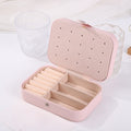 Trendy Solid Color Large Capacity Jewelry Case 8CW6BOB294L