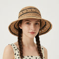 Color Block Straw Hat - DippedShop Wholesale - #8307
