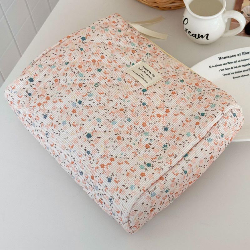 Flower Print Makeup Bag - DippedShop Wholesale - #8723