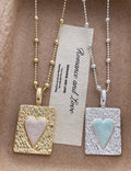 Gold Plated Heart Pendant Necklace - DippedShop Wholesale - #5667