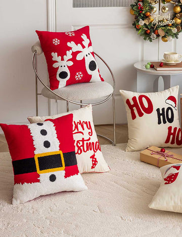 Cozy Square Christmas Decor Cushion Covers DP25H471