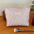 Fresh Floral Jacquard Portable Makeup Bag MK2BW6W10BOB383