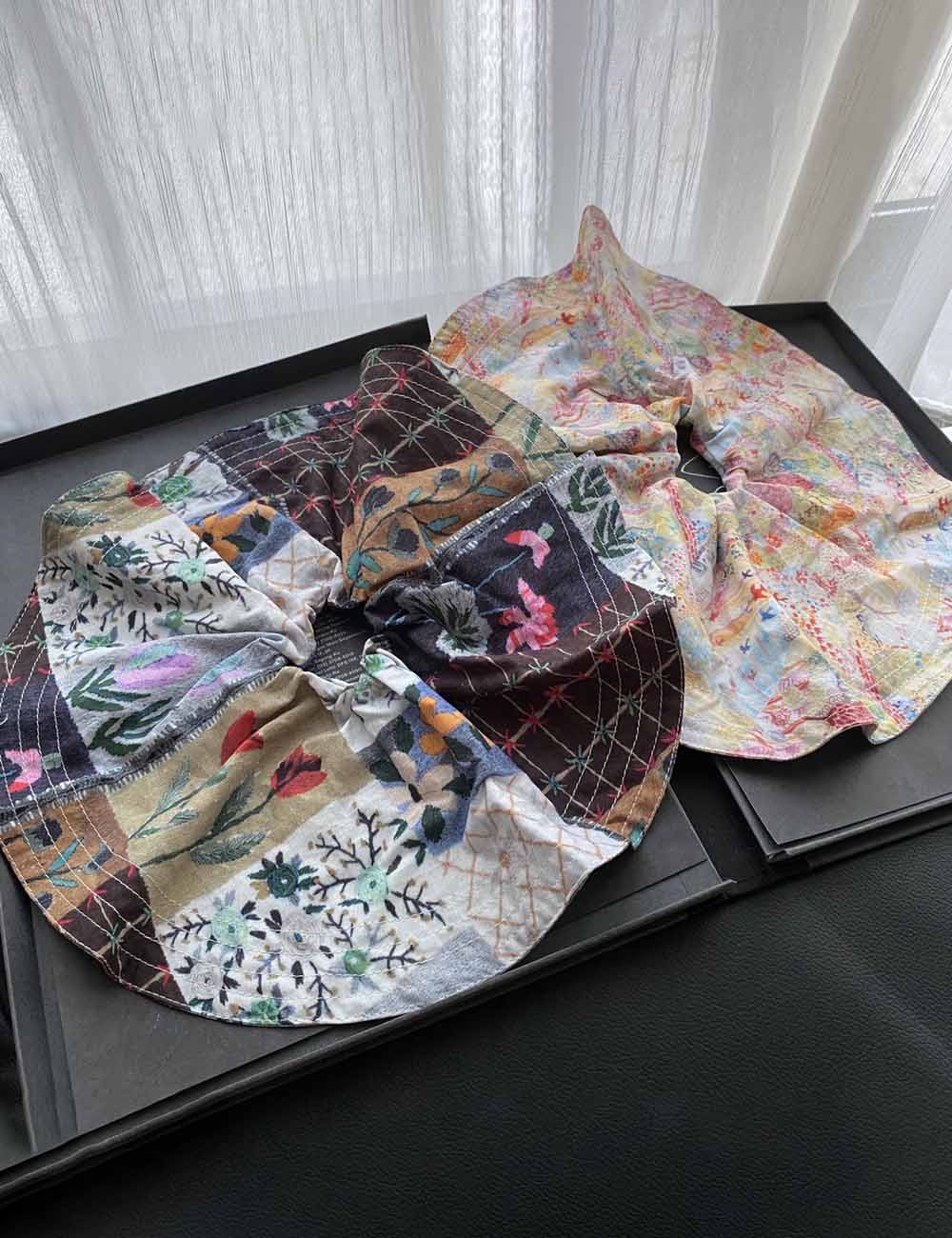 Floral Print Hair Scrunchie - DippedShop Wholesale - #3939