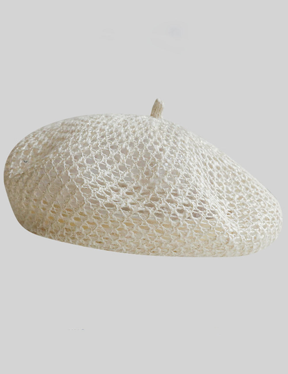 Elegant Solid Color Hollow Out Beret Hat DP25E975