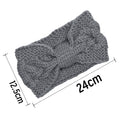Bowknot Cable Knit Turban Headband - DippedShop Wholesale - #4627