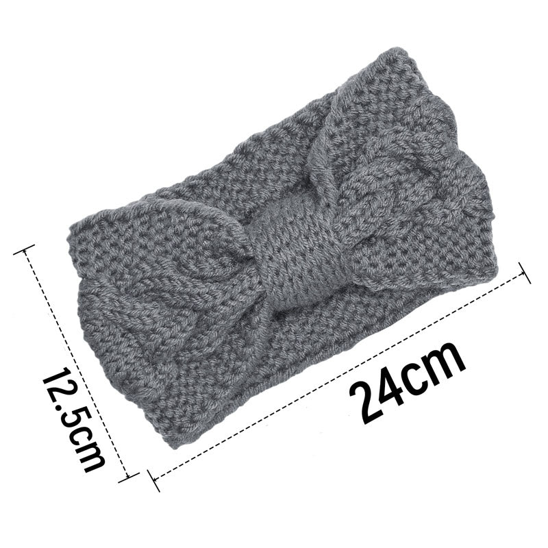 Bowknot Cable Knit Turban Headband - DippedShop Wholesale - #4627