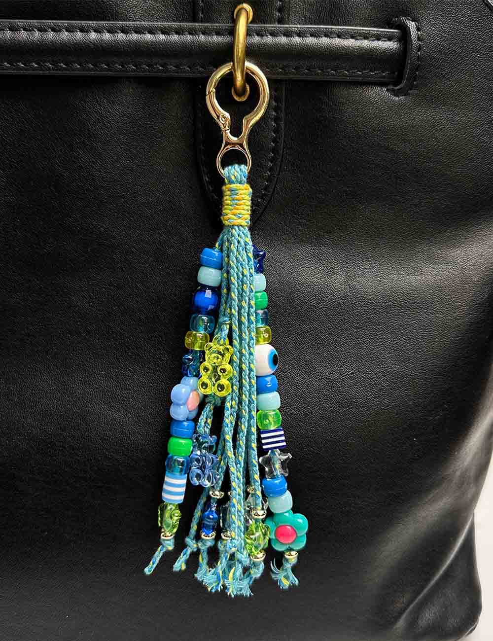 Beaded Rope Keychain Charm - DippedShop Wholesale - #9747